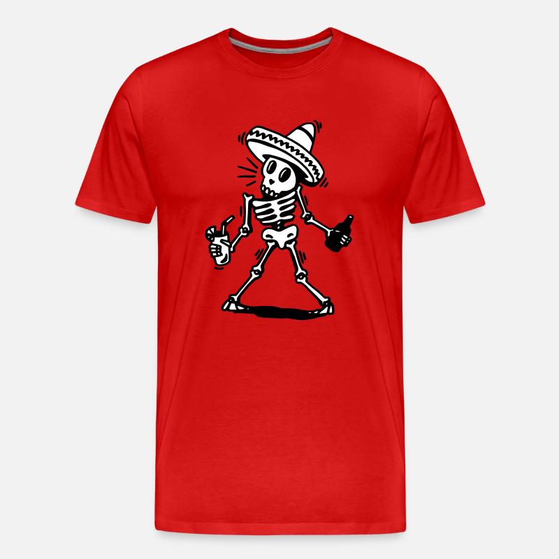 tequila - Männer Premium Bio T-Shirt - Rot