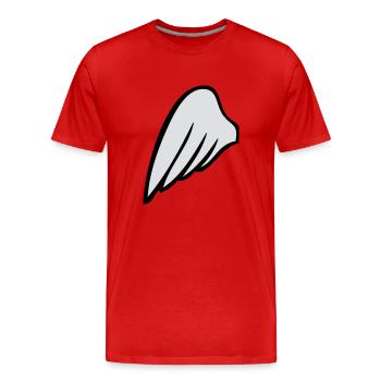 leftwing - T-shirt bio Premium Homme - rouge - Devant - Damien (186cm)