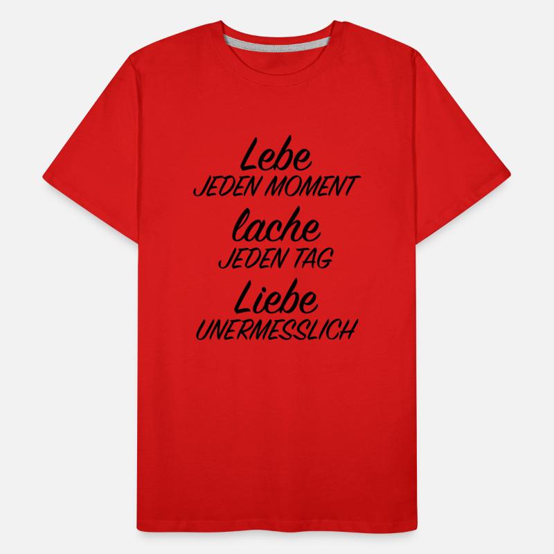 Lebe Jeden Moment Männer Premium Bio T-Shirt