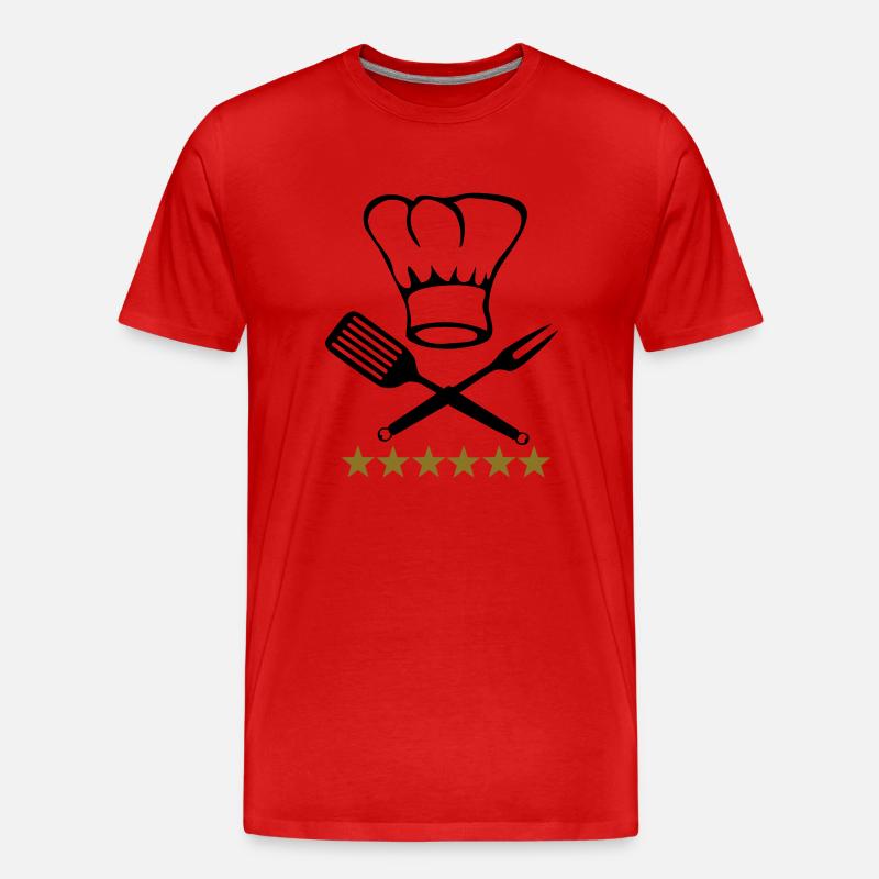 Kochen - Männer Premium Bio T-Shirt - Rot