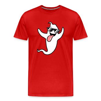 cool sunglasses grimace ghost ghost laugh - Men's Premium Organic T-Shirt - red - Front - Damien (186cm)