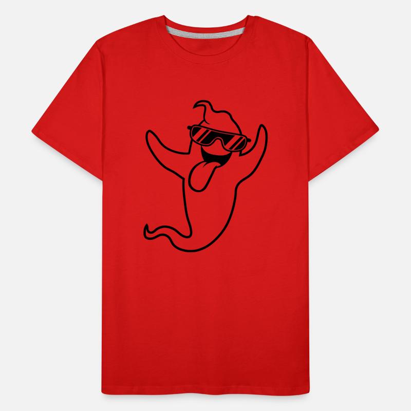 cool sunglasses grimace ghost ghost laugh Men's Premium Organic T-Shirt