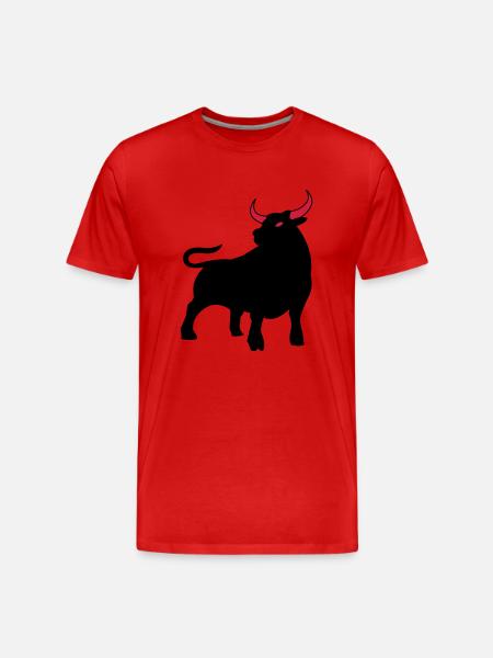 stier_02 - Men's Premium Organic T-Shirt - red