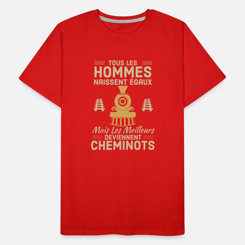 Cheminots T-shirt bio Premium Homme