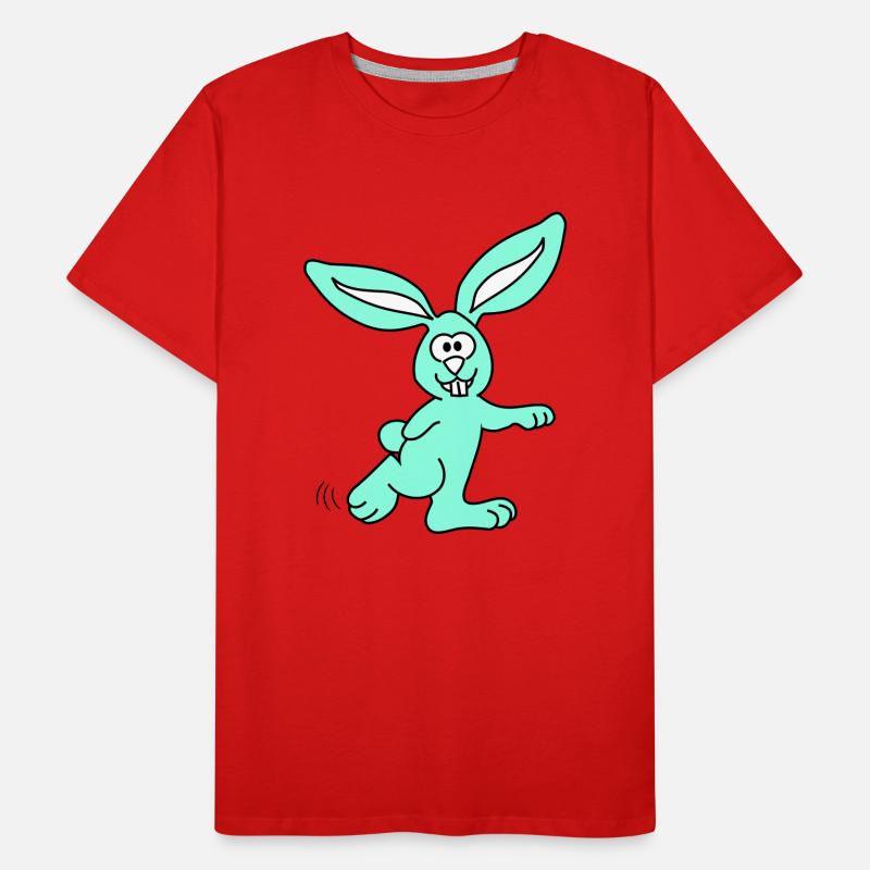 Lapin | Lapin | Vectorgraphique 3 couleurs T-shirt bio Premium Homme