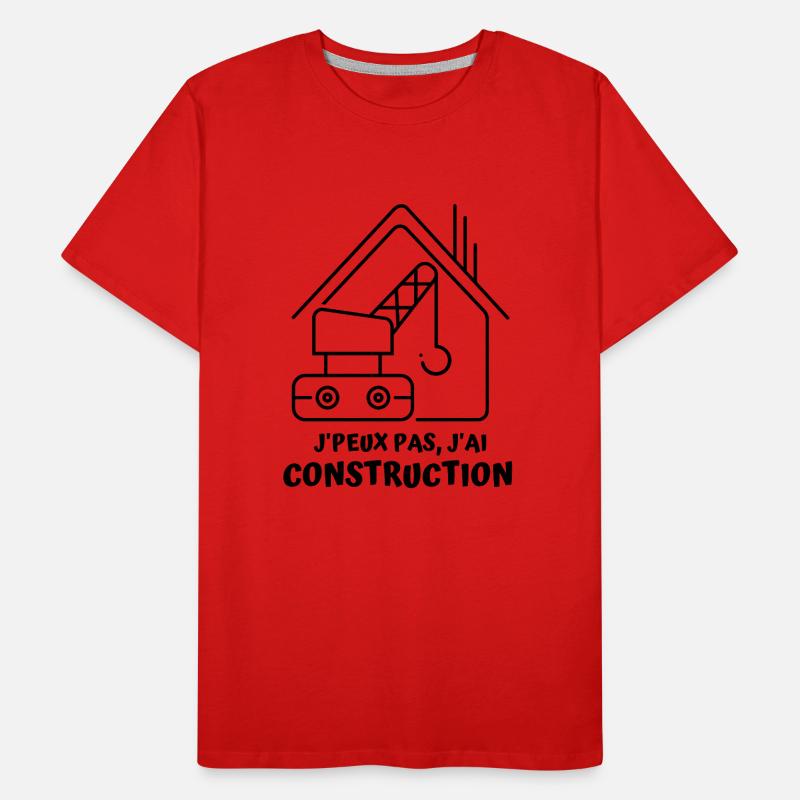 Construction chantier batiment 1 T-shirt bio Premium Homme