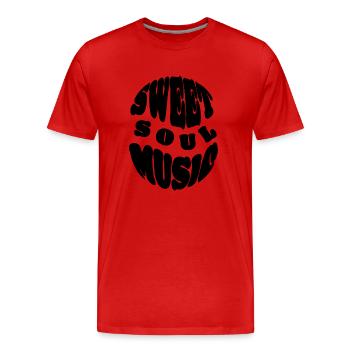 Sweet Soul Music - Männer Premium Bio T-Shirt - Rot - Vorne - Damien (186cm)