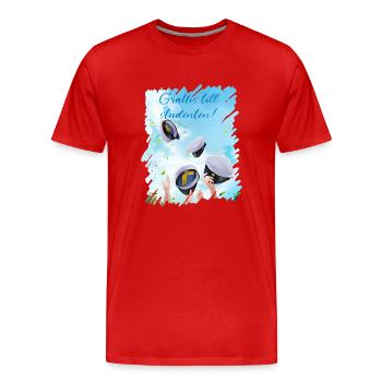 Remise des diplômes de la classe 2024 Fête de remise des diplômes du lycée - T-shirt bio Premium Homme - rouge - Devant - Damien (186cm)