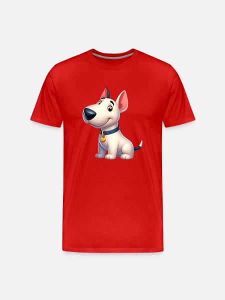 Bull Terrier 5 - Men's Premium Organic T-Shirt - red