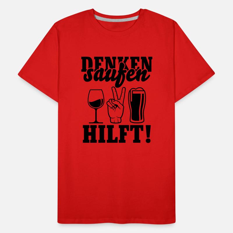 Drinking helps Men's Premium Organic T-Shirt