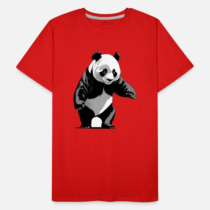 Panda - Conception d’animaux mignons T-shirt bio Premium Homme
