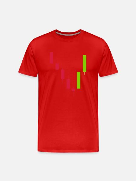trading - Men's Premium Organic T-Shirt - red