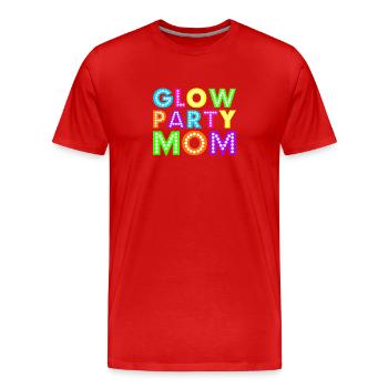 Glühen-Party-Mamma - Männer Premium Bio T-Shirt - Rot - Vorne - Damien (186cm)