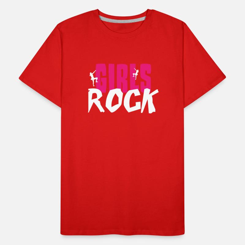 grimper grimpeur escalade de Noël T-shirt bio Premium Homme
