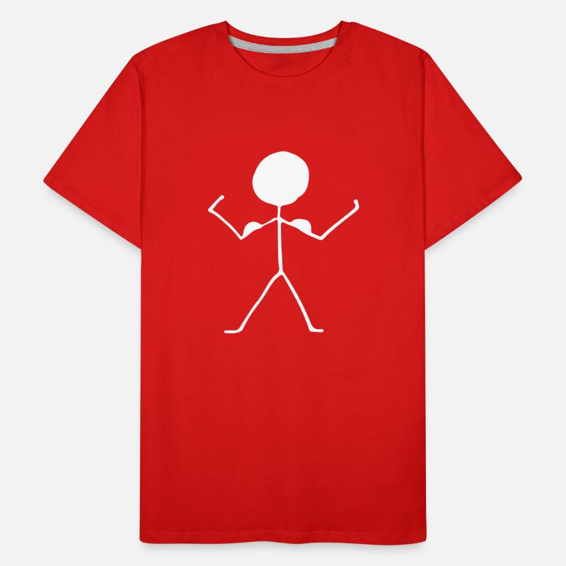 chiffre de bâton T-shirt bio Premium Homme