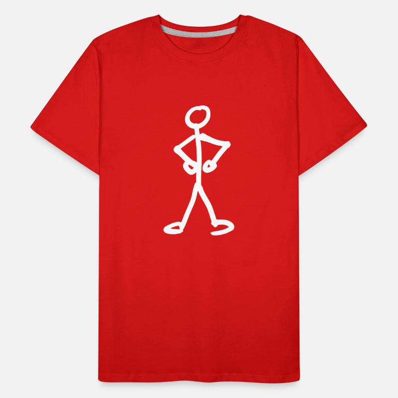chiffre de bâton T-shirt bio Premium Homme