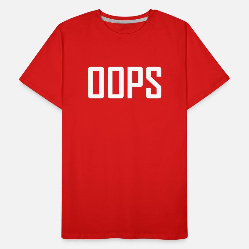 oops Men's Premium Organic T-Shirt