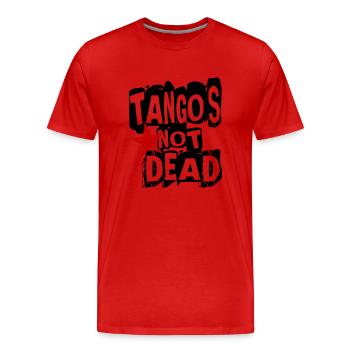 Tango is not Dead - Tango Dance Shirt - Men's Premium Organic T-Shirt - red - Front - Damien (186cm)