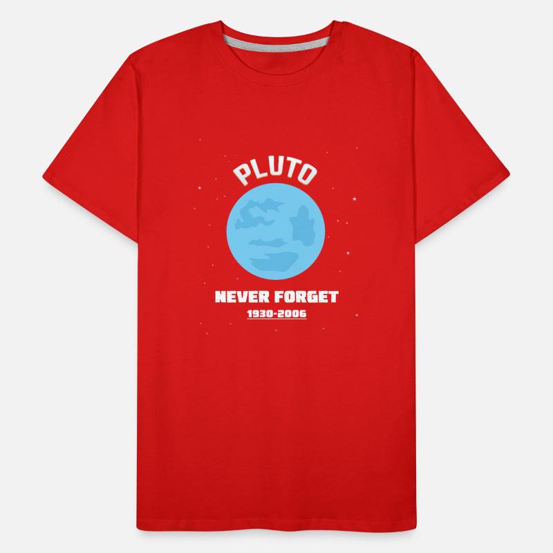 PLUTO NEVER FORGET 1930-2006 Men's Premium Organic T-Shirt