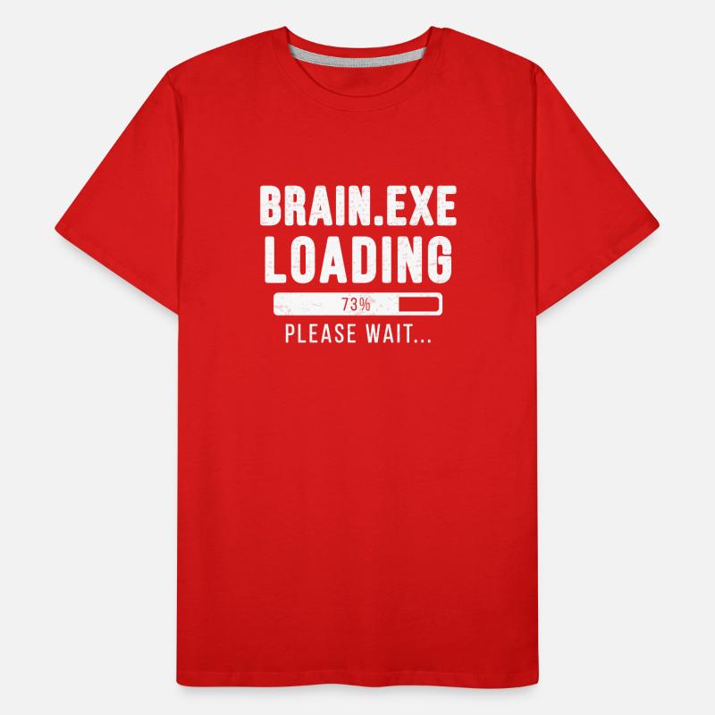Brain.exe loading... please wait! Männer Premium Bio T-Shirt