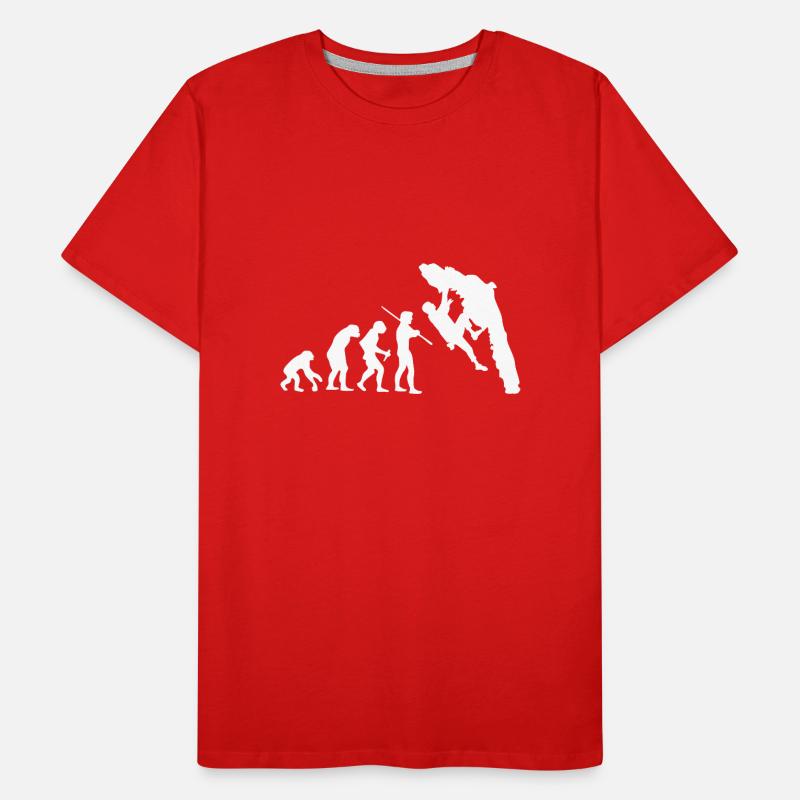 Evolution Bouldering Escalade T-shirt T-shirt bio Premium Homme