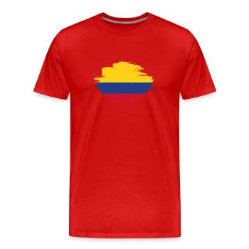 drapeau indigène, l'origine aiment la Colombie png - T-shirt bio Premium Homme - rouge - Devant - Damien (186cm)