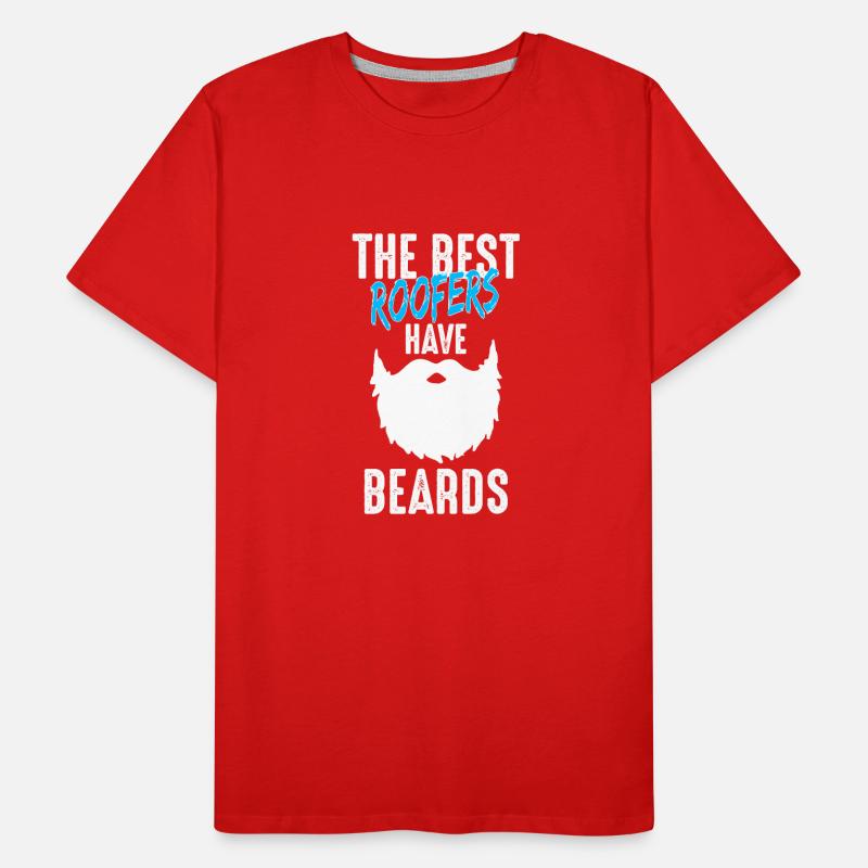 Dachdeckermeister Dachdecker Bart Geschenk Männer Premium Bio T-Shirt