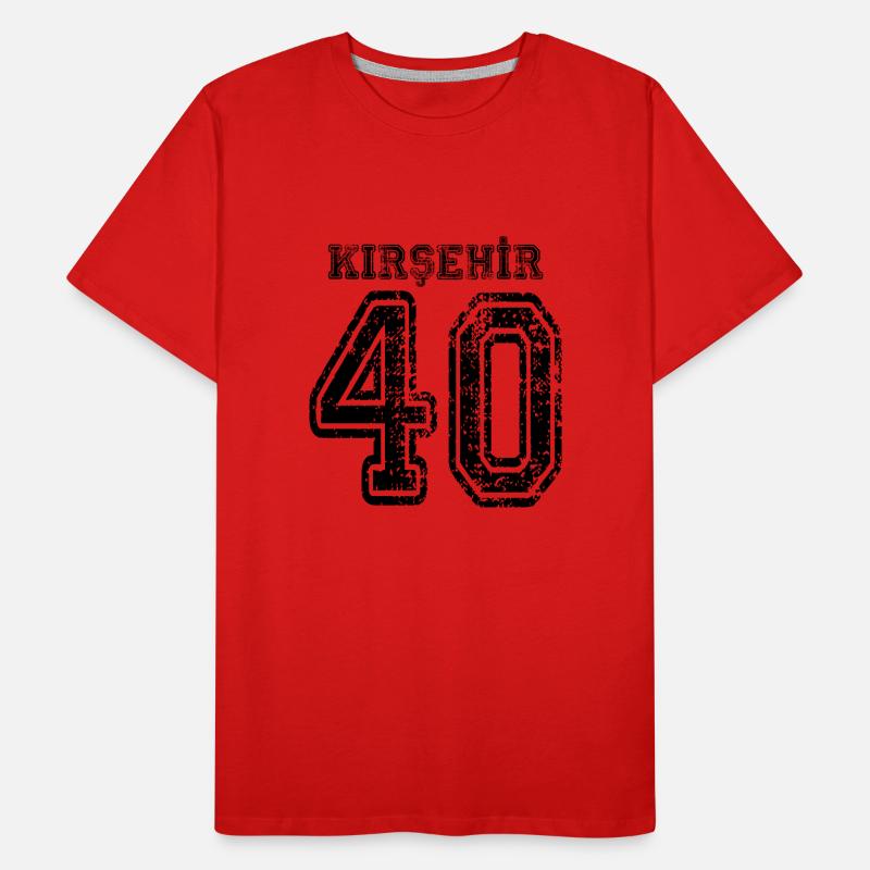 40 plaque d'immatriculation Kirsehir turque comme un cadeau T-shirt bio Premium Homme