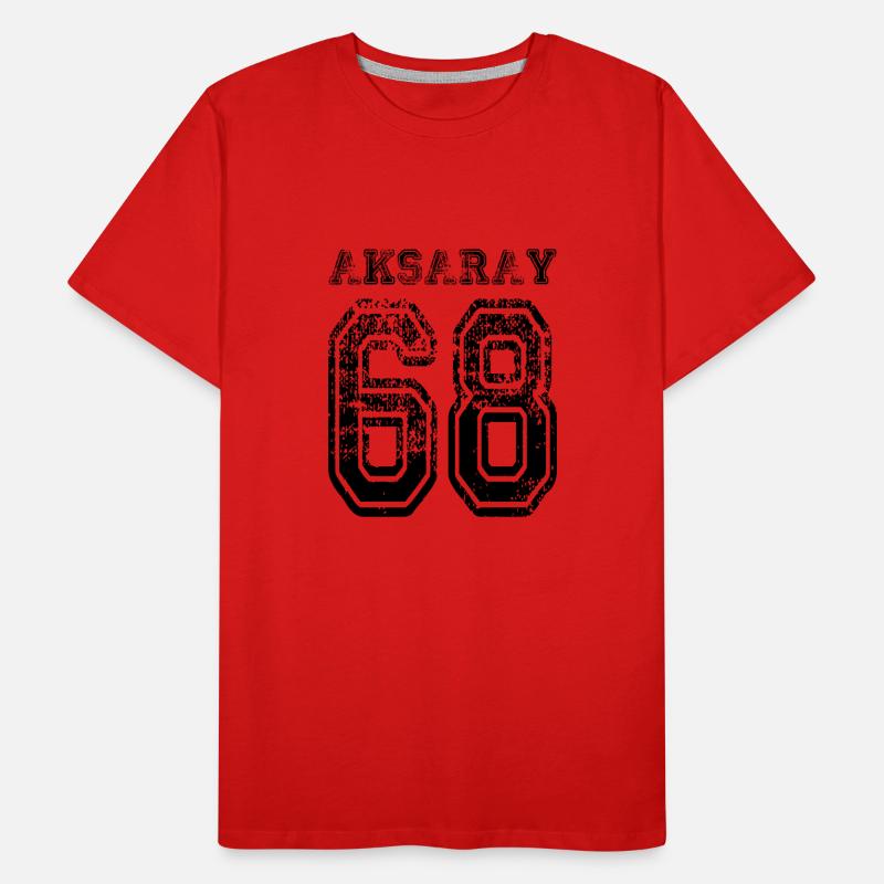 68 plaque d'immatriculation Aksaray turque comme un cadeau T-shirt bio Premium Homme
