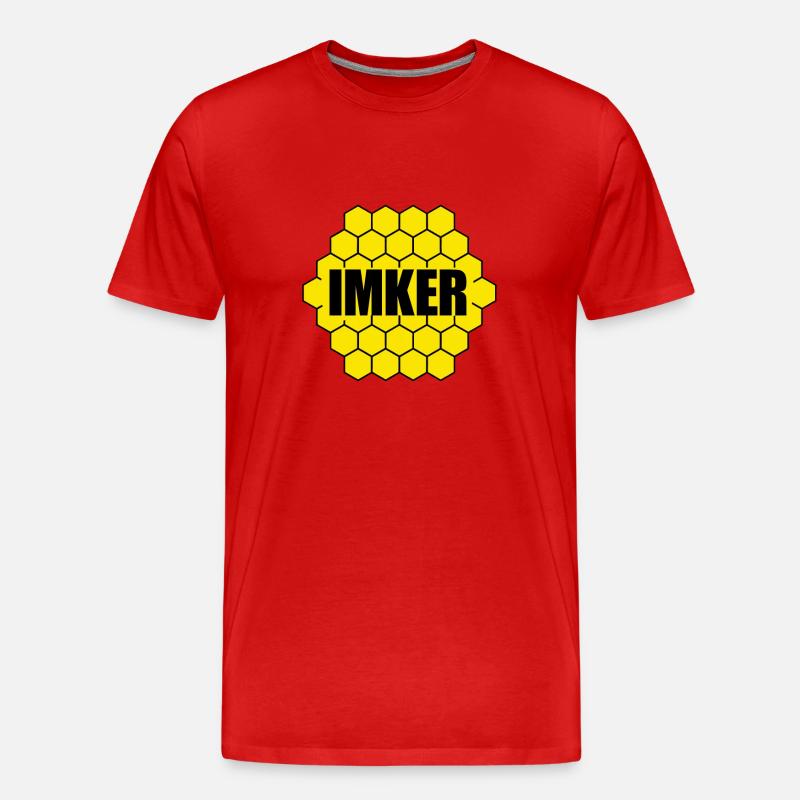 IMKER - Männer Premium Bio T-Shirt - Rot