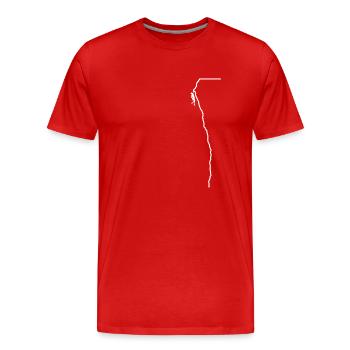 grimper grimpeur cadeau bouldering bouldering - T-shirt bio Premium Homme - rouge - Devant - Damien (186cm)