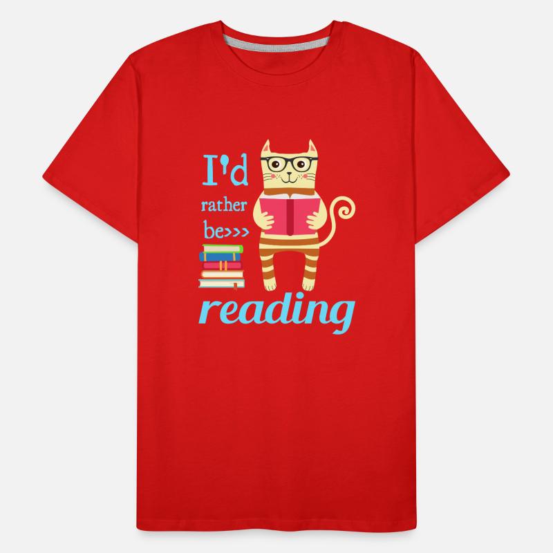 I would rather read Men's Premium Organic T-Shirt