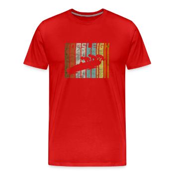 Bob Bobsleigh rétro Bob - T-shirt bio Premium Homme - rouge - Devant - Damien (186cm)