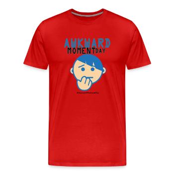 Tag der Peinlichen momente - Männer Premium Bio T-Shirt - Rot - Vorne - Damien (186cm)
