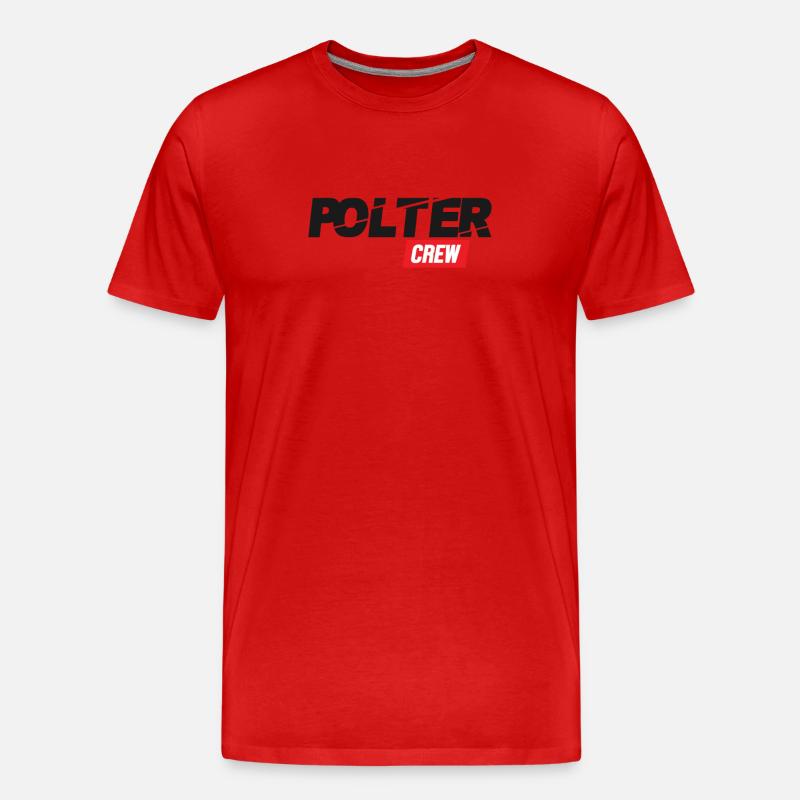 Polter Crew, Polterabend - Männer Premium Bio T-Shirt - Rot