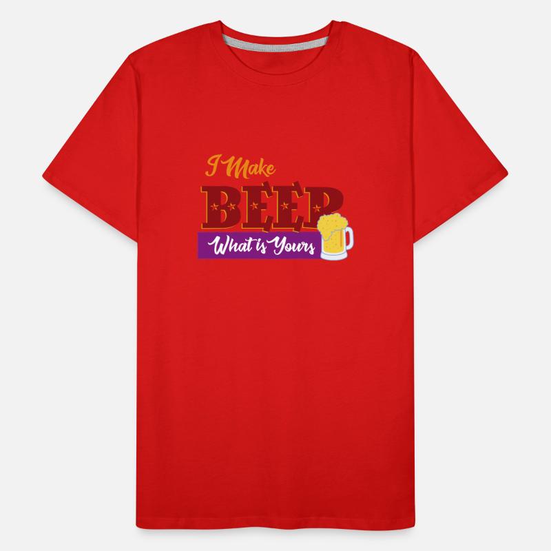 I make beer Men's Premium Organic T-Shirt