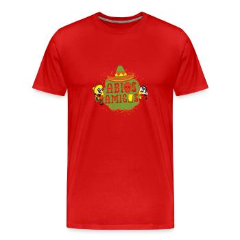 High school graduation trip gift - Men's Premium Organic T-Shirt - red - Front - Damien (186cm)