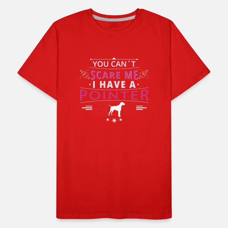 Pointer anglais Pointer peur T-shirt bio Premium Homme