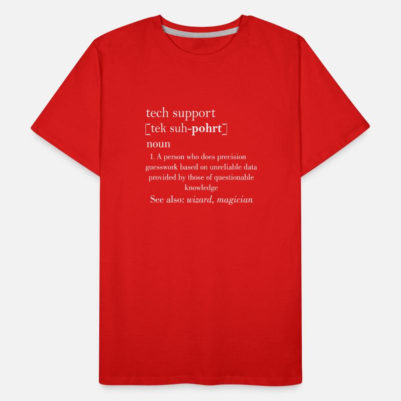 Tech support|Geschenkidee Männer Premium Bio T-Shirt