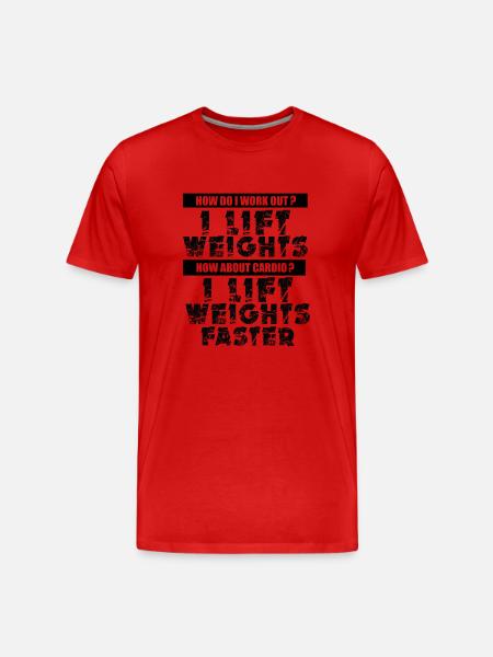 Fitness Lifter GYM shirt - Men's Premium Organic T-Shirt - red