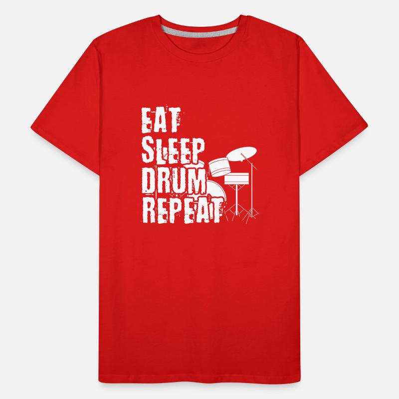 Batteur de batteur de batteur de cadeau T-shirt bio Premium Homme