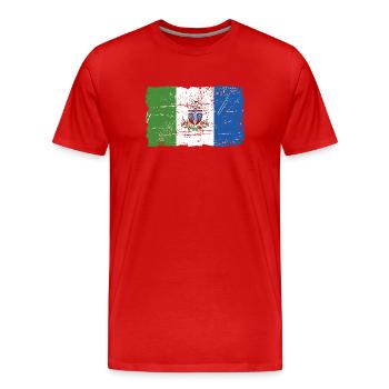 Yukon Flag - Canada - Vintage Look - T-shirt bio Premium Homme - rouge - Devant - Damien (186cm)