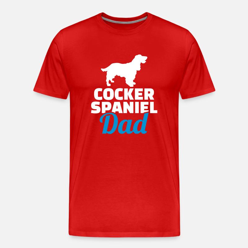 Cocker Spaniel - Männer Premium Bio T-Shirt - Rot