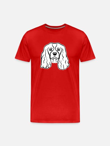 Cavalier King Charles - Männer Premium Bio T-Shirt - Rot