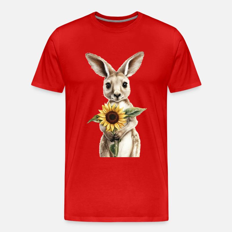 Pinguin - Männer Premium Bio T-Shirt - Rot