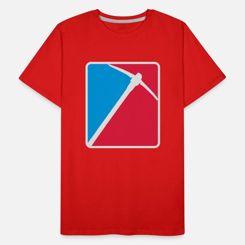 angular pickaxe pickaxe mining mining hammer ax to Men's Premium Organic T-Shirt