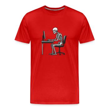 Totentanz - T-shirt bio Premium Homme - rouge - Devant - Damien (186cm)
