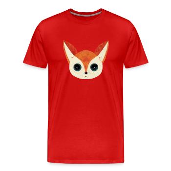 cute fox - Männer Premium Bio T-Shirt - Rot - Vorne - Damien (186cm)