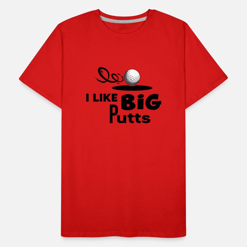 Golf Golf Golf Putts Golf Players Golf Course Men's Premium Organic T-Shirt