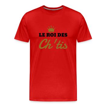 Ch'ti / Nord / Chti / Ch'ti mi / Nordiste - Männer Premium Bio T-Shirt - Rot - Vorne - Damien (186cm)